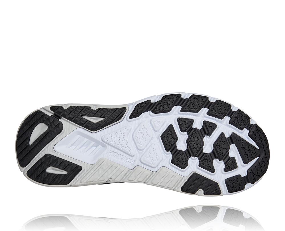 Hoka Arahi 5 Supportive Philippines - Men's Walking Shoes Black / White 89140620