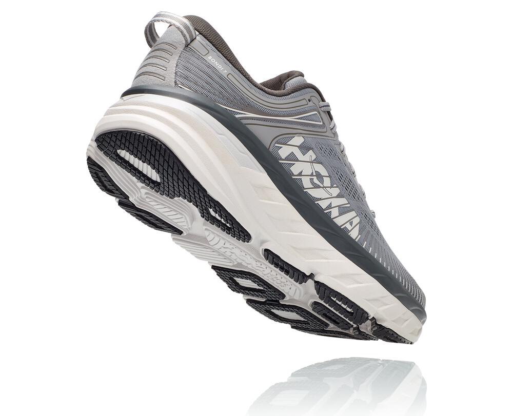 Hoka One One Bondi 7 Philippines - Men's Walking Shoes Dark Grey 45263154