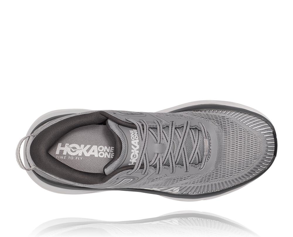 Hoka One One Bondi 7 Philippines - Men's Walking Shoes Dark Grey 45263154
