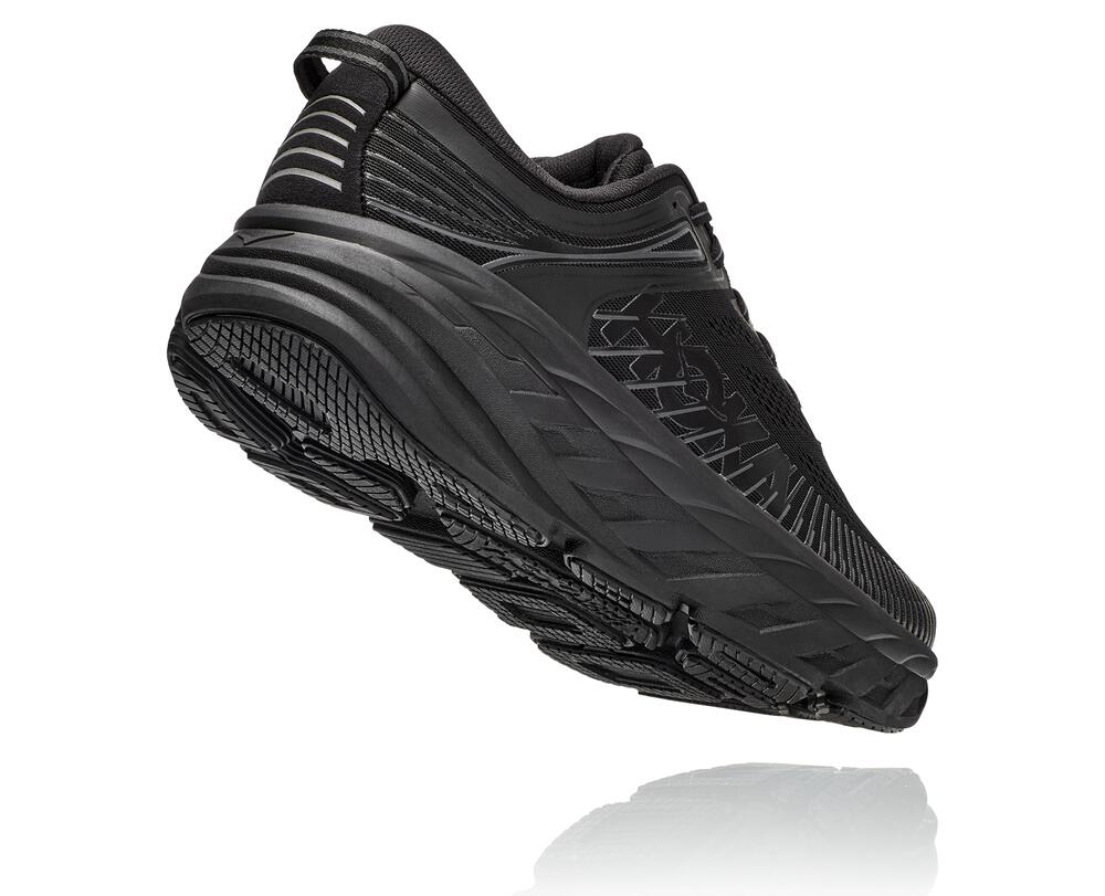 Hoka One One Bondi 7 Philippines - Women's Orthopedic Shoes Black / Black 21248507