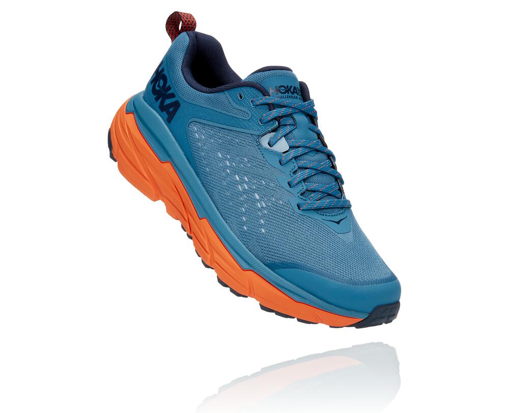 Hoka One One Challenger Atr 6 Philippines - Men's Trail Running Shoes Blue / Orange 04352118