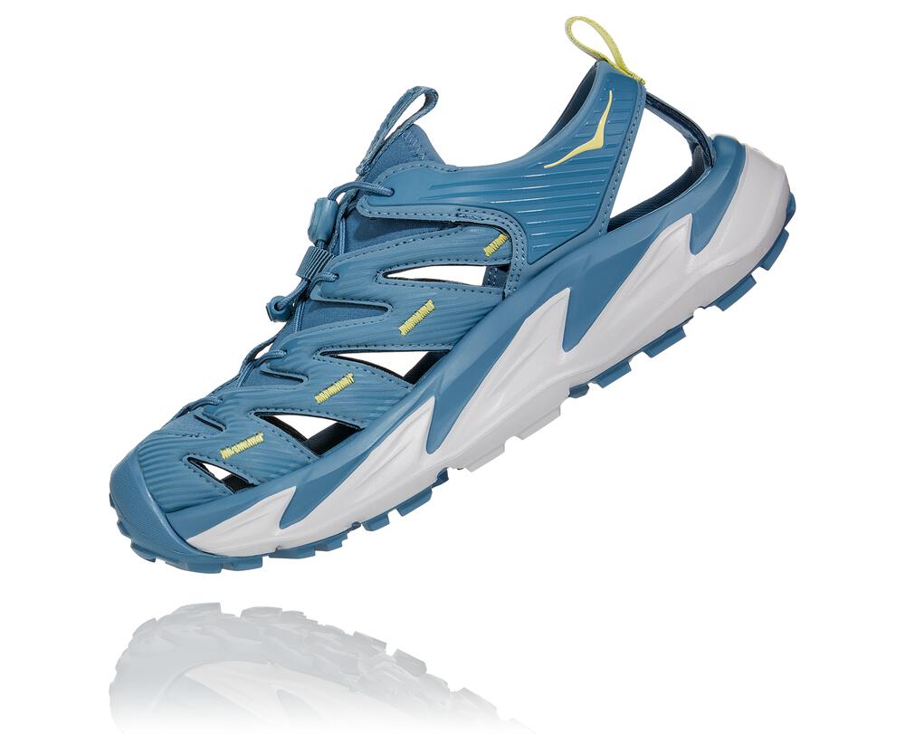 Hoka One One Hopara Philippines - Women's Recovery Sandals Blue / Yellow 93396453