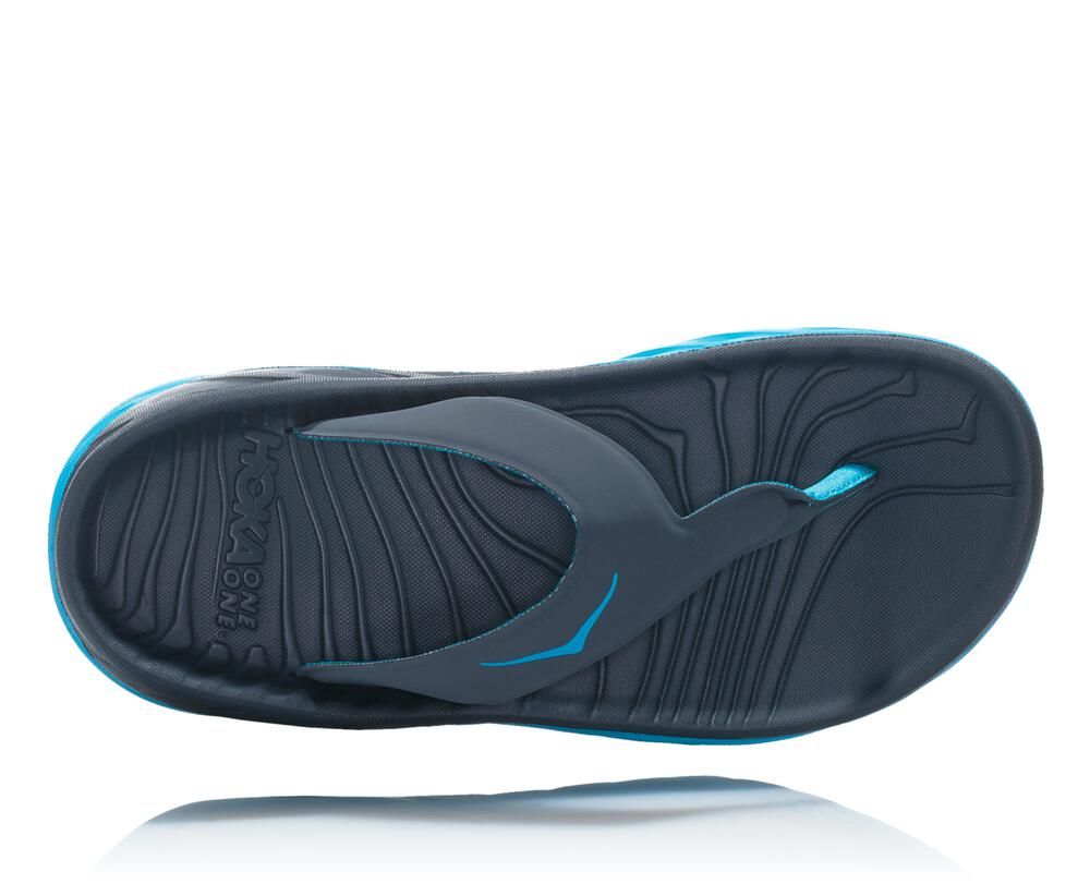 Hoka One One Ora Recovery Flip Philippines - Women's Recovery Sandals Navy / Blue 76295289