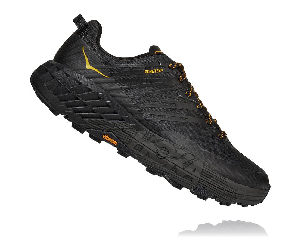 Hoka One One Speedgoat 4 Gore-tex Philippines - Men's Trail Running Shoes Dark Grey / Dark Grey 67557864