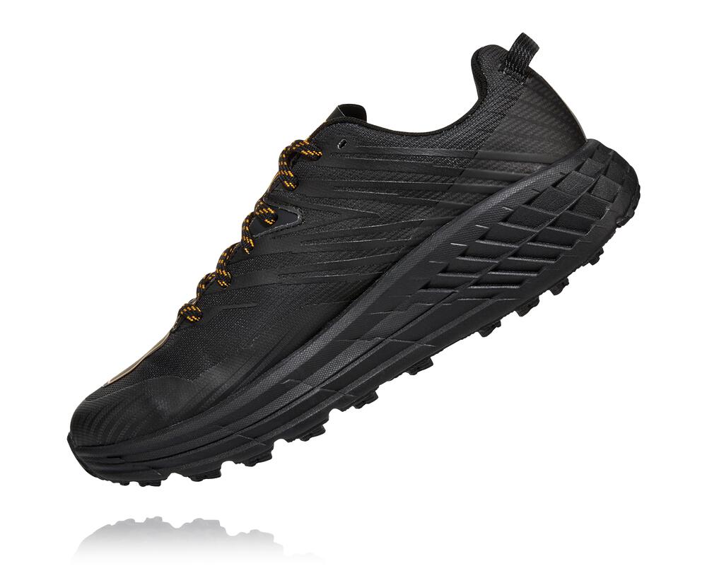 Hoka One One Speedgoat 4 Gore-tex Philippines - Men's Trail Running Shoes Dark Grey / Dark Grey 67557864