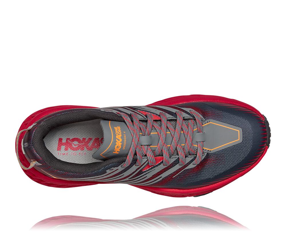 Hoka One One Speedgoat 4 Philippines - Women's Trail Running Shoes Dark Grey / Pink 03716285