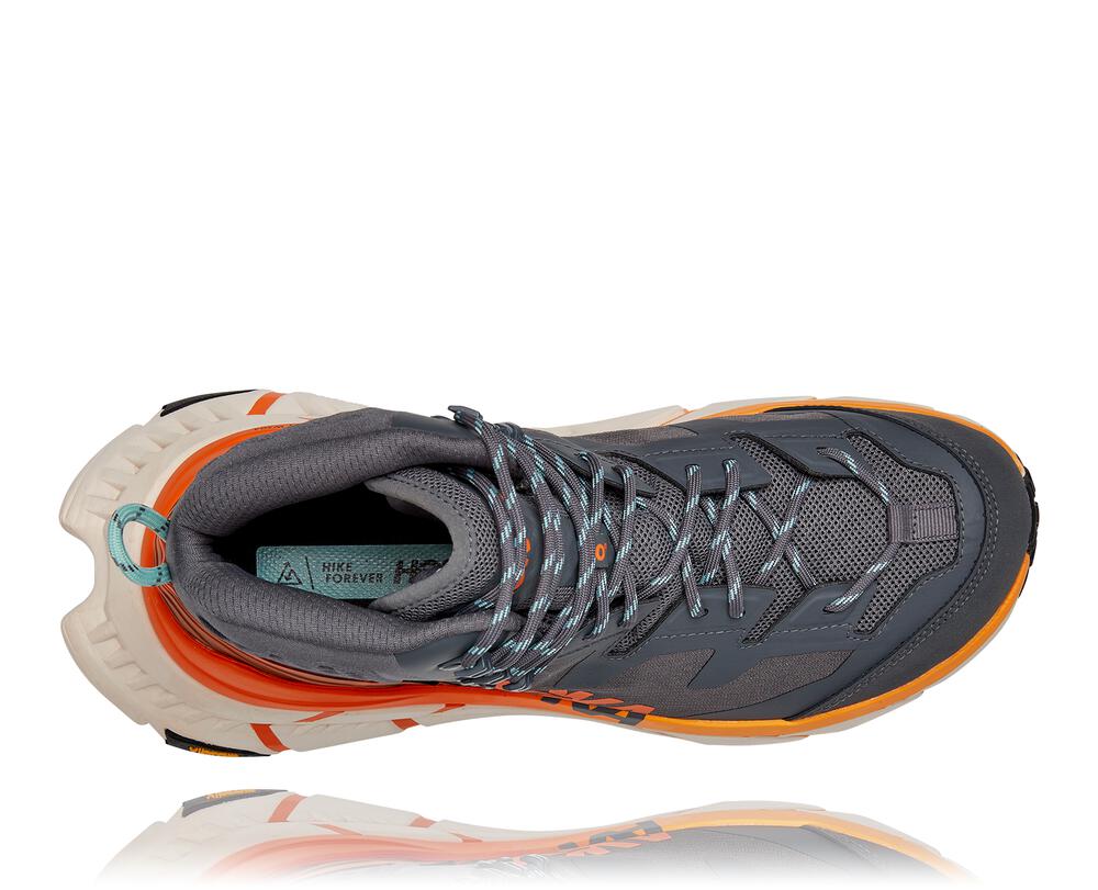 Hoka One One Tennine Hike Gore-tex Philippines - Men's Stability Running Shoes Dark Grey / Orange 34573938