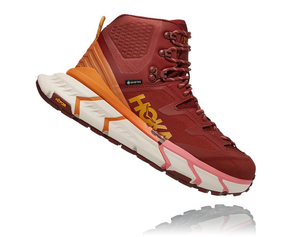 Hoka One One Tennine Hike Gore-tex Philippines - Women's Stability Running Shoes Pink / Burgundy 86450673