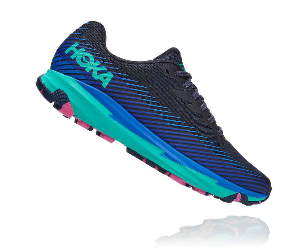 Hoka One One Torrent 2 Philippines - Women's Trail Running Shoes Navy / Turquoise 93814180