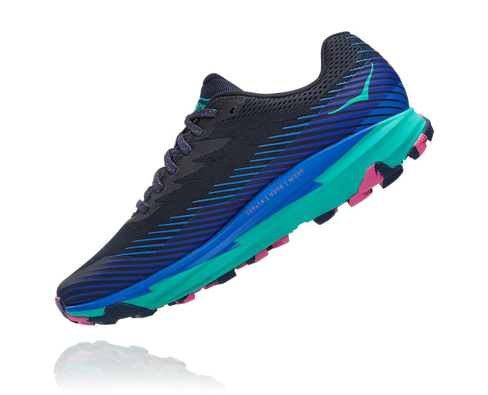 Hoka One One Torrent 2 Philippines - Women's Trail Running Shoes Navy / Turquoise 93814180